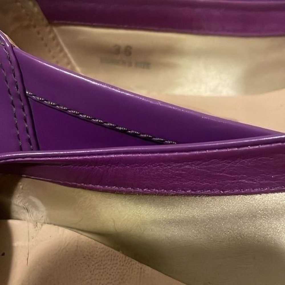 TOD’S Purple Patent Leather Ballet Flats Driving … - image 6