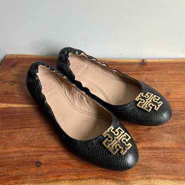 Tory Burch Melinda Black Ballet Flats Size 7.5