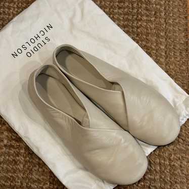 Studio Nicholson off-white Nappa leather ballet f… - image 1