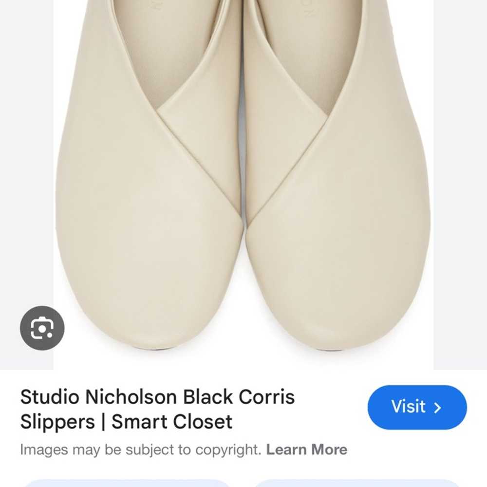 Studio Nicholson off-white Nappa leather ballet f… - image 9