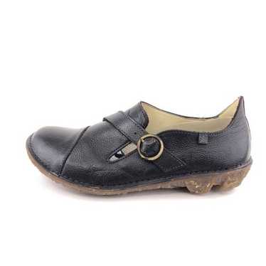 El Naturalista Savia 008 Black Leather Casual Shoe