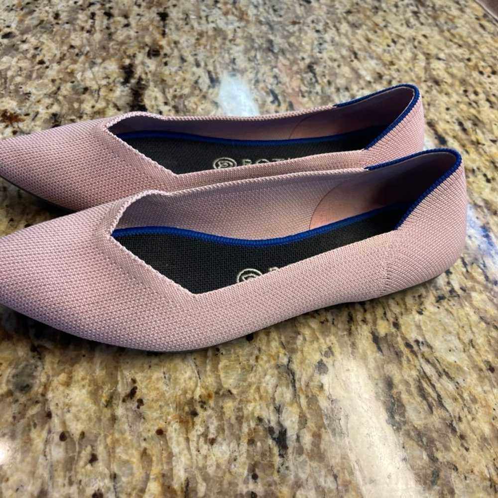 ROTHY’S Petal Pink Pointed Toe Flats 8.5 - image 3