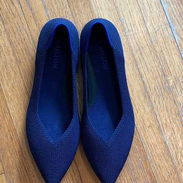 Rothy’s The Point Pointed Toe Flats In Blue Size … - image 1