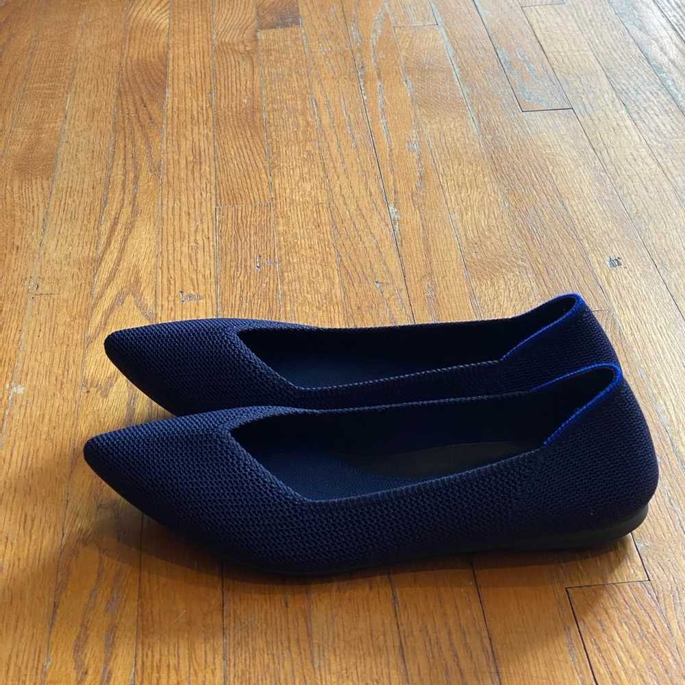 Rothy’s The Point Pointed Toe Flats In Blue Size … - image 3