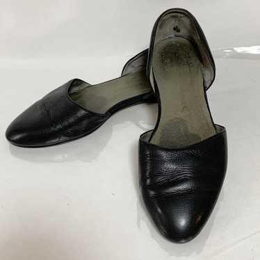 Yogan Rail *24.5cm* flat shoes/leather shoes *blac