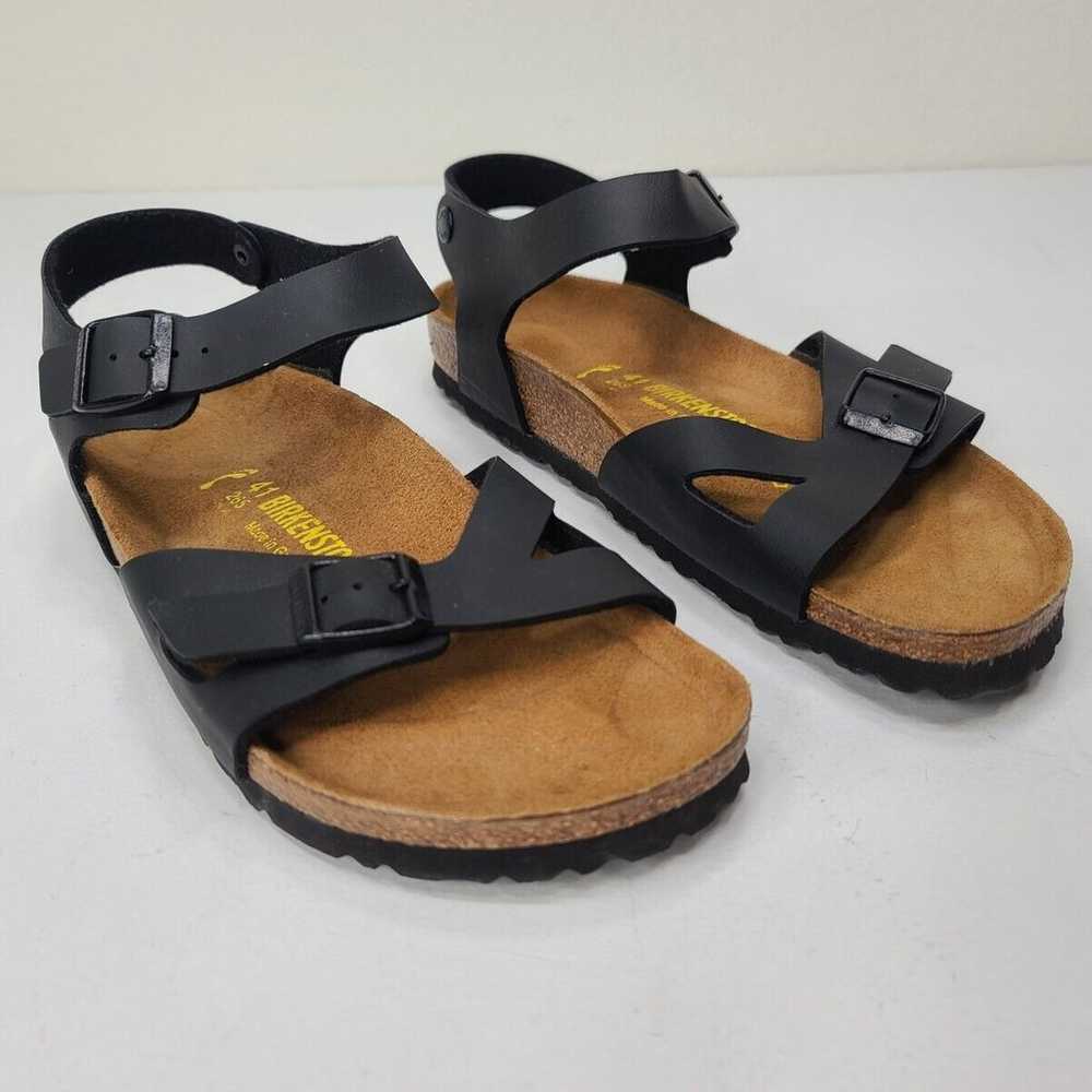 Birkenstock Rio Black Narrow Width Size 41 Womens… - image 1