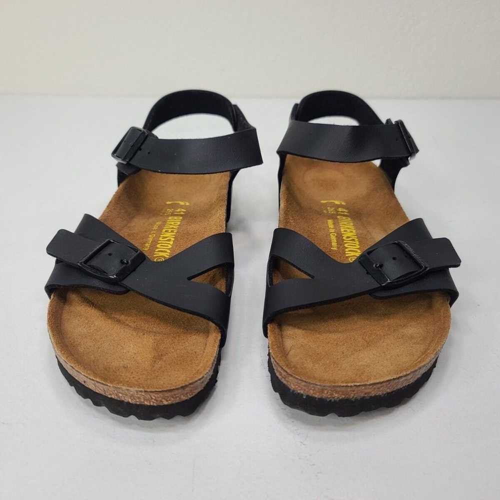 Birkenstock Rio Black Narrow Width Size 41 Womens… - image 2