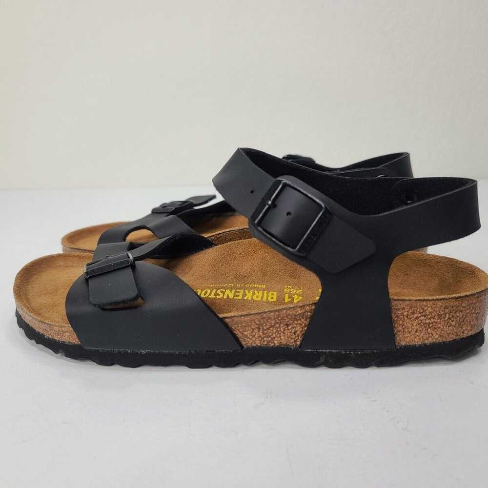 Birkenstock Rio Black Narrow Width Size 41 Womens… - image 3