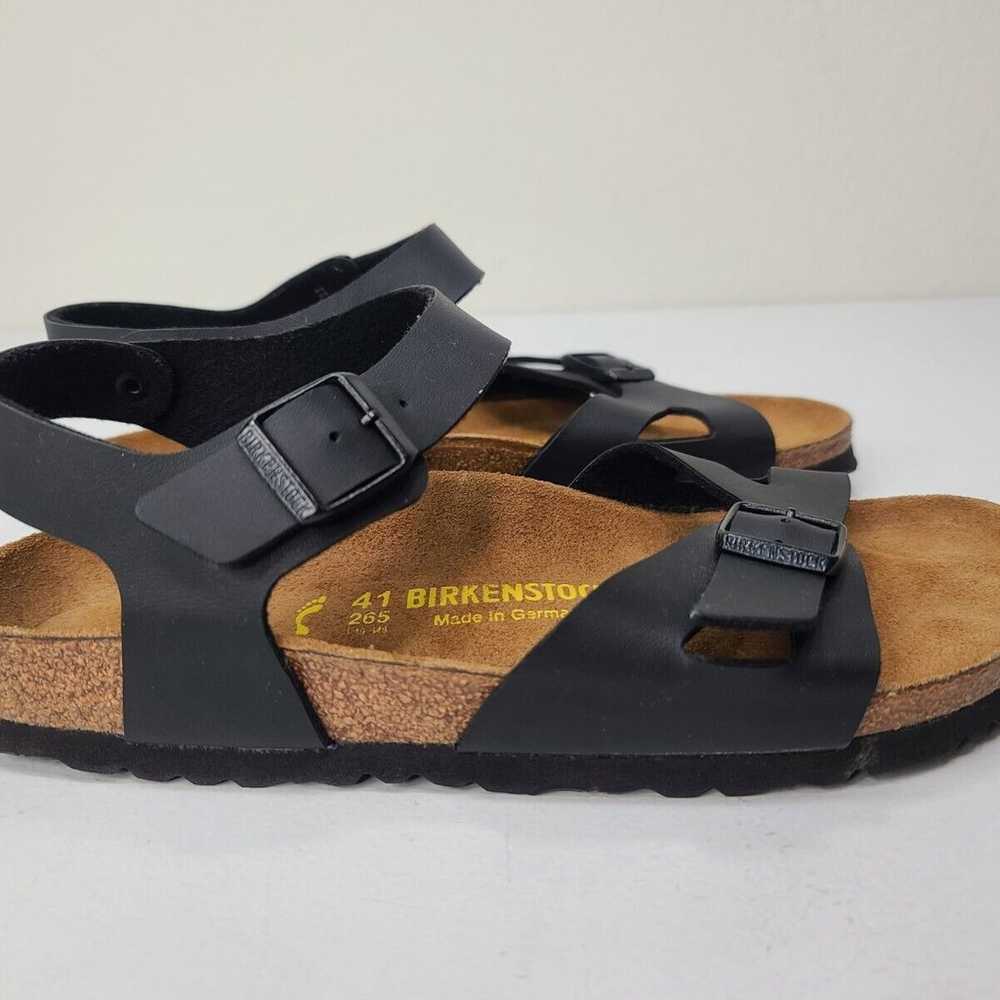 Birkenstock Rio Black Narrow Width Size 41 Womens… - image 4