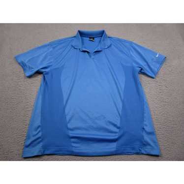 Nike Nike Shirt Mens XL Blue Polo Short Sleeve Go… - image 1