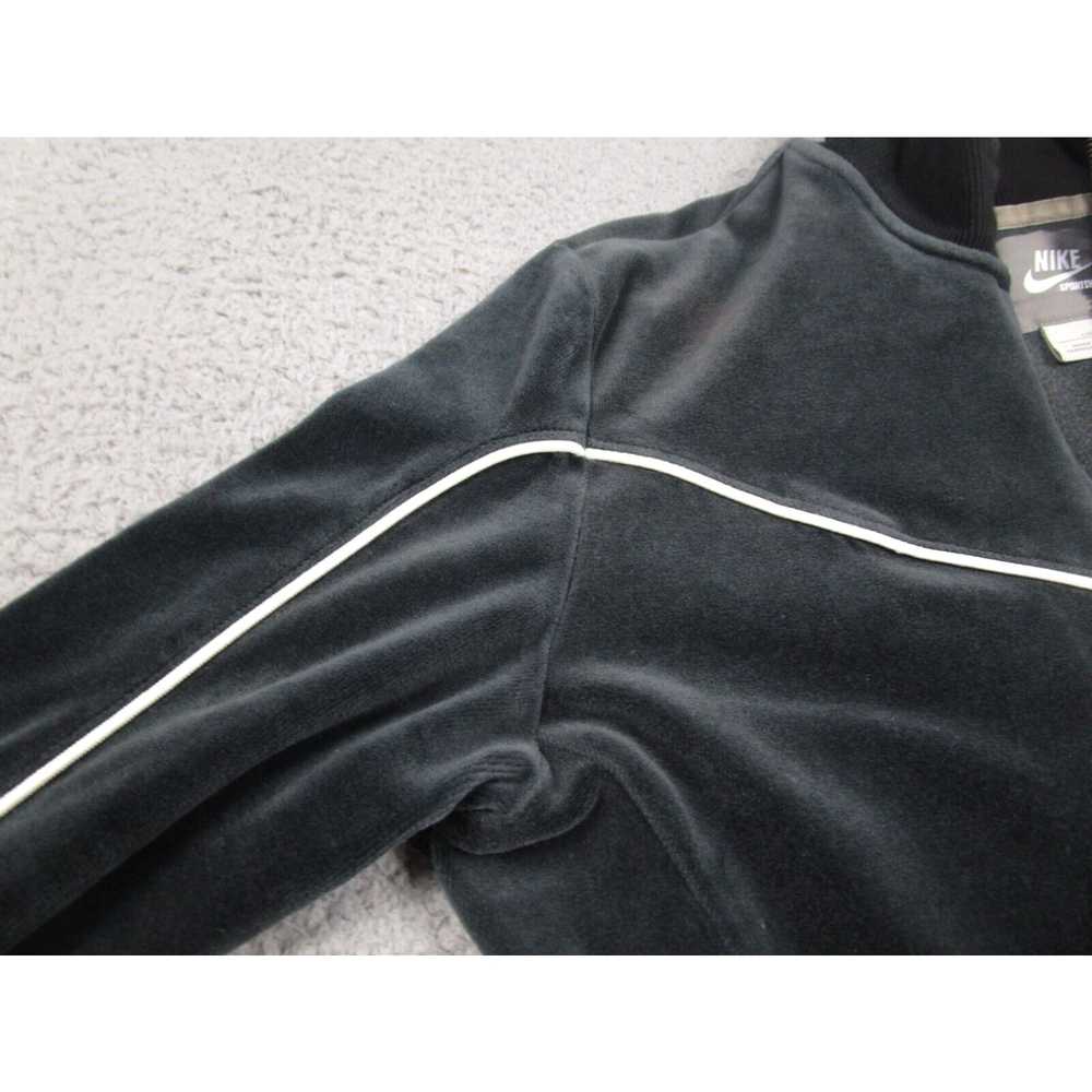 Nike Nike Jacket Womens Large Black Velvet Y2K Fu… - image 3