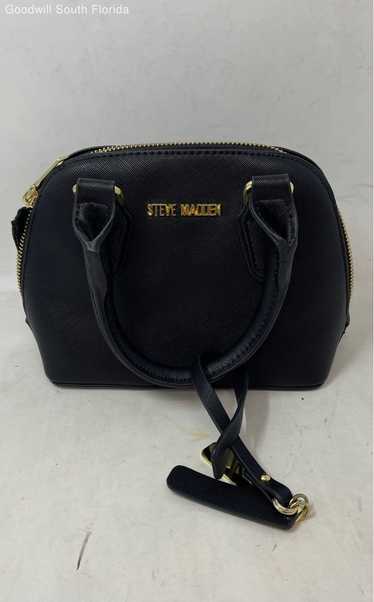 Steve Madden Womens Black Zipper Top Handle Satche