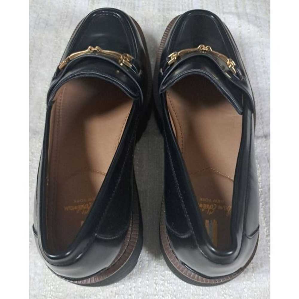 SAM EDELMAN Loafers Size 10 Black Leather Platfor… - image 9