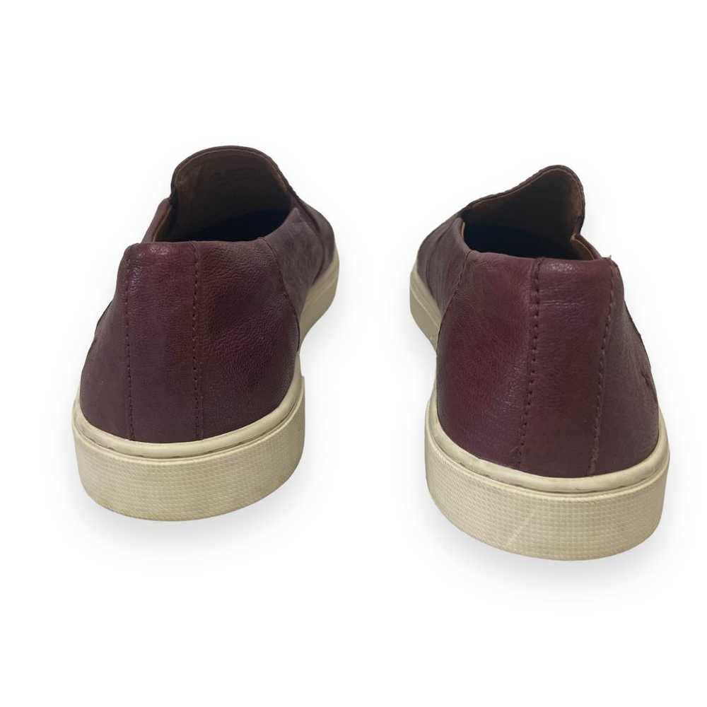 Frye Gemma Slip On Sneaker Burgundy Leather - image 5