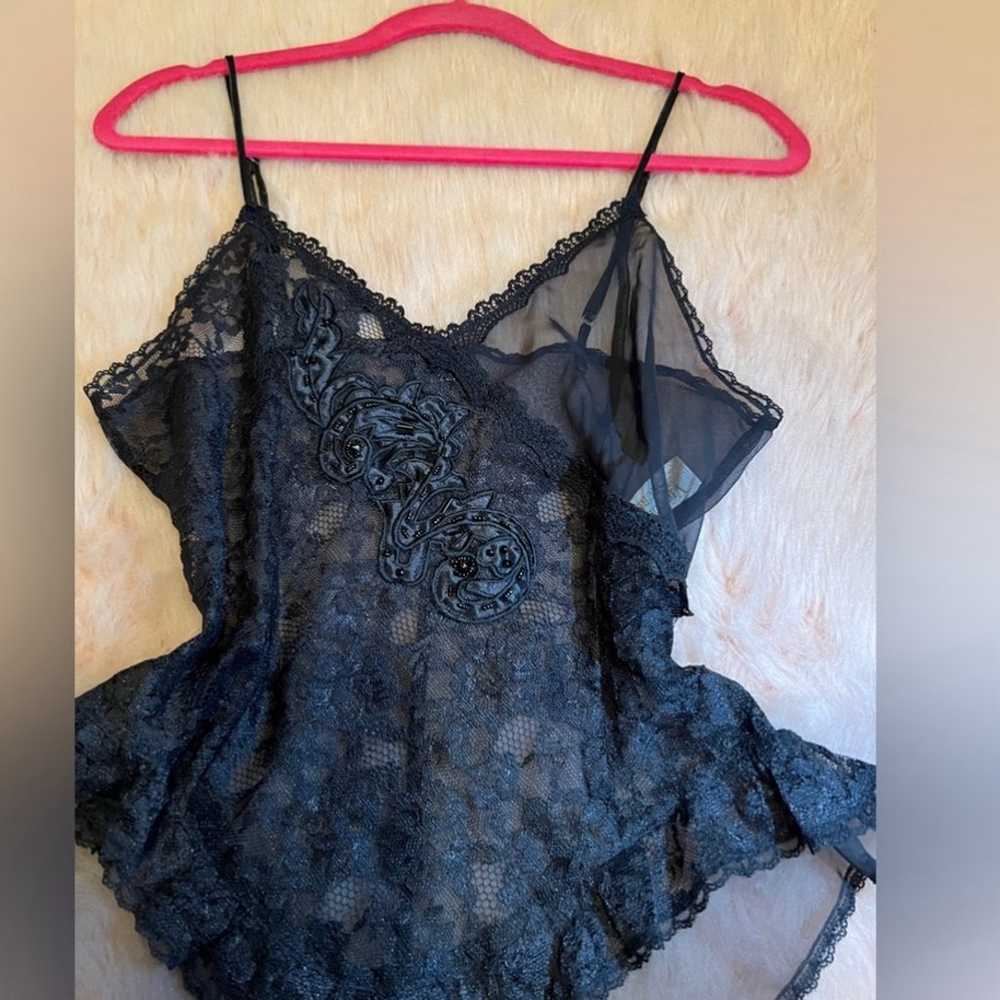 Vintage Victoria’s Secret gold label lace beaded … - image 4