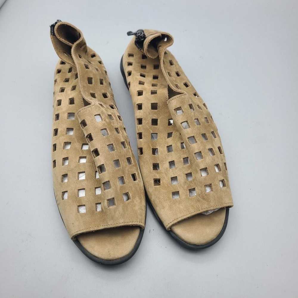 Arche Sandals Tan Drick Slip On Nubuck Leather Op… - image 3