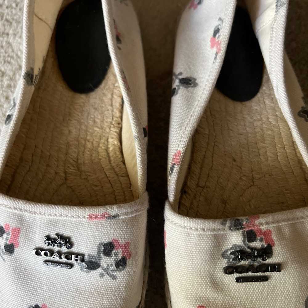 Coach Espadrille Flats with silver emblem - image 2