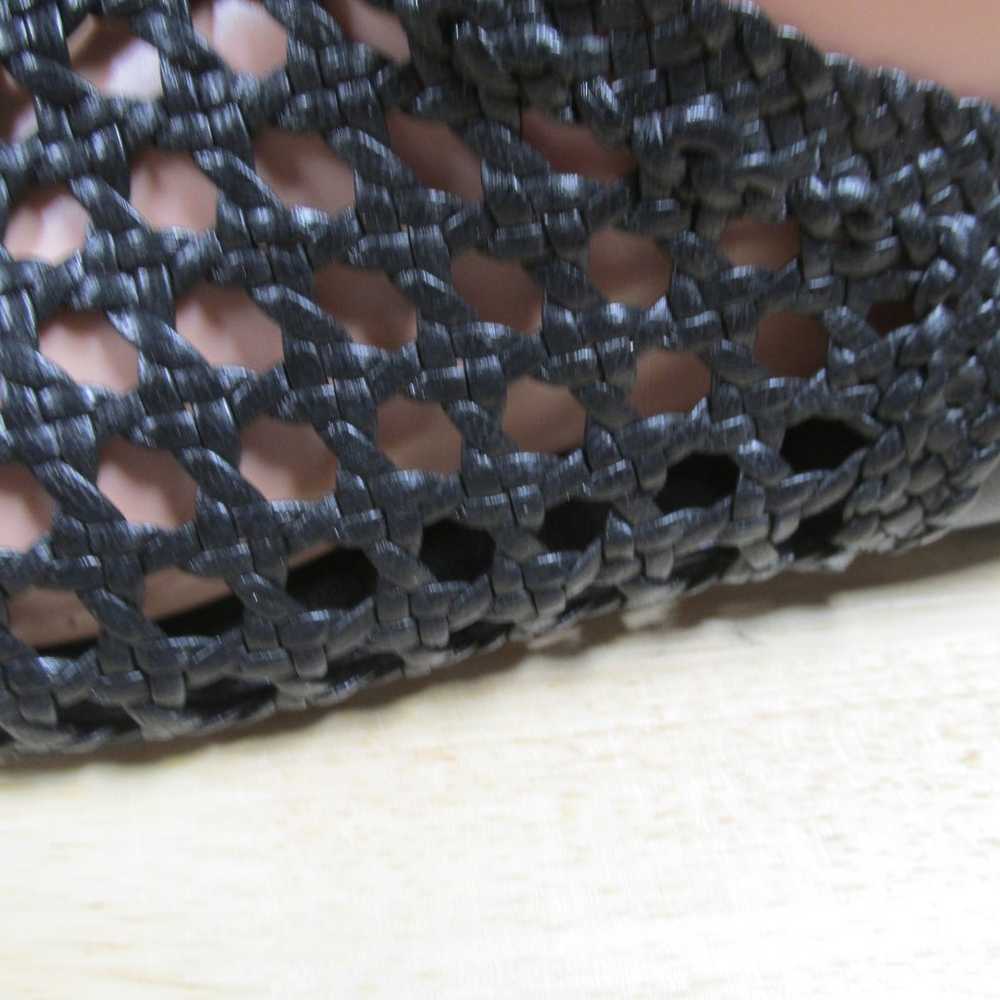 Ulla Johnson Lilia Woven Ballerina Flats Black Si… - image 4