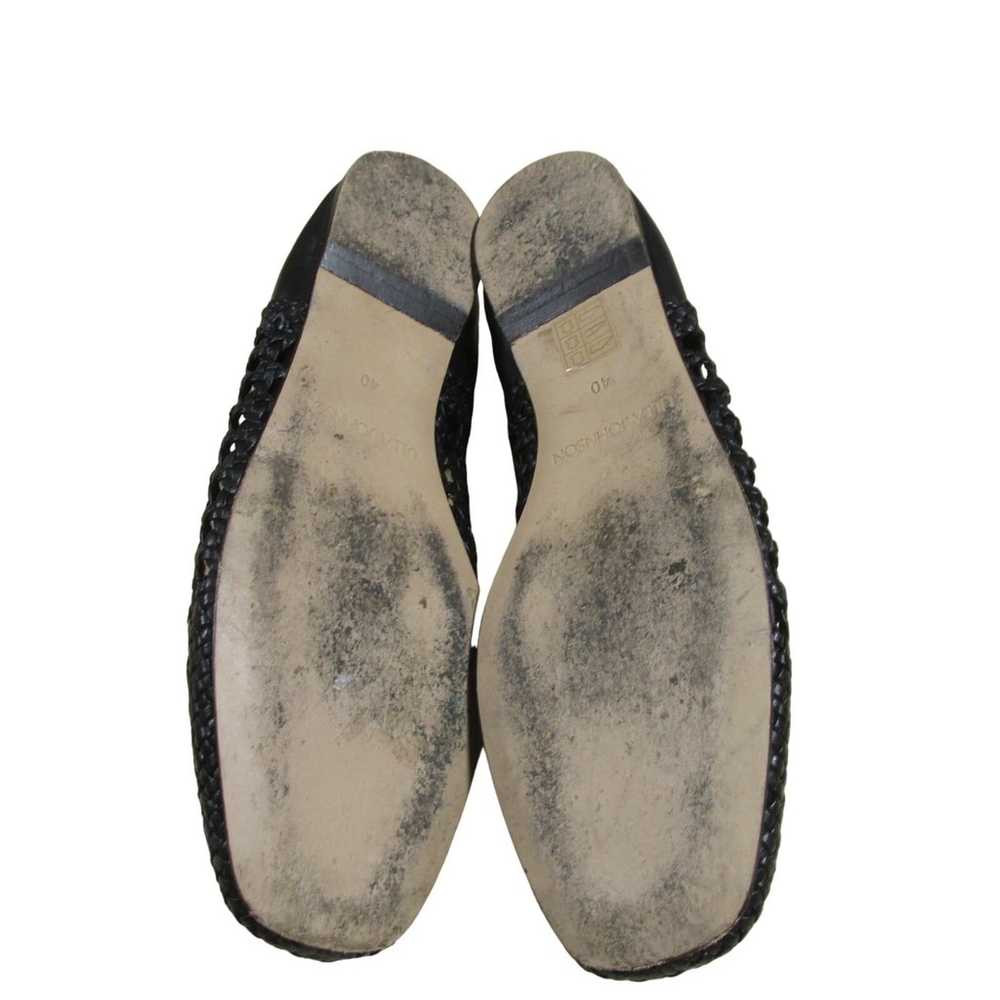 Ulla Johnson Lilia Woven Ballerina Flats Black Si… - image 7