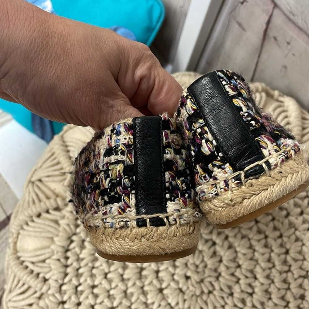 Tory Burch tweed color block slide on espadrilles… - image 10