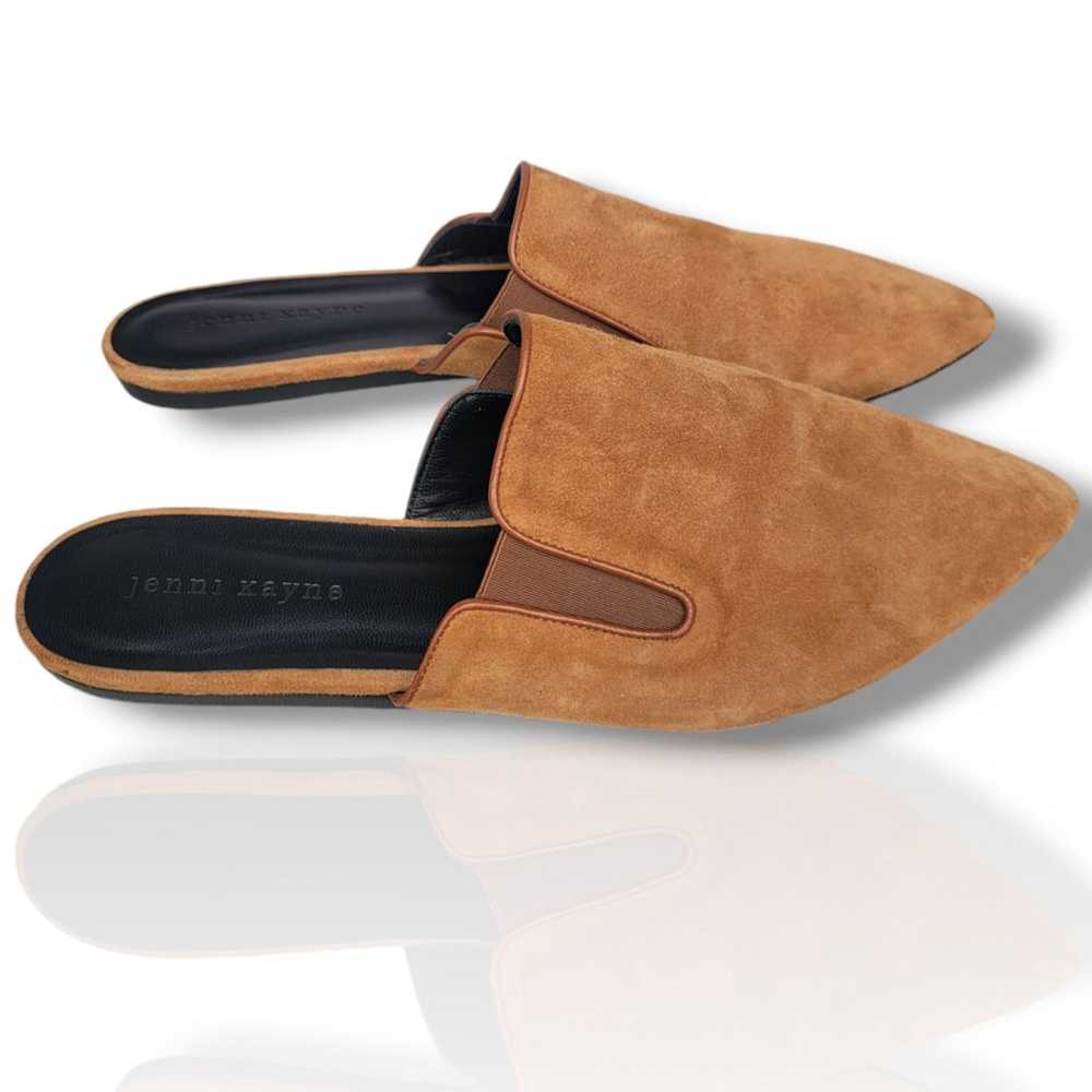 Jenni Kayne Brown Suede Mule Flats Women's Shoes … - image 2