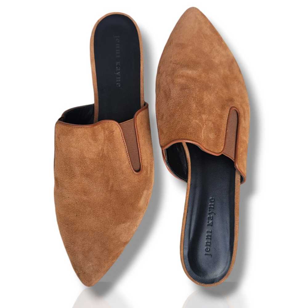 Jenni Kayne Brown Suede Mule Flats Women's Shoes … - image 3