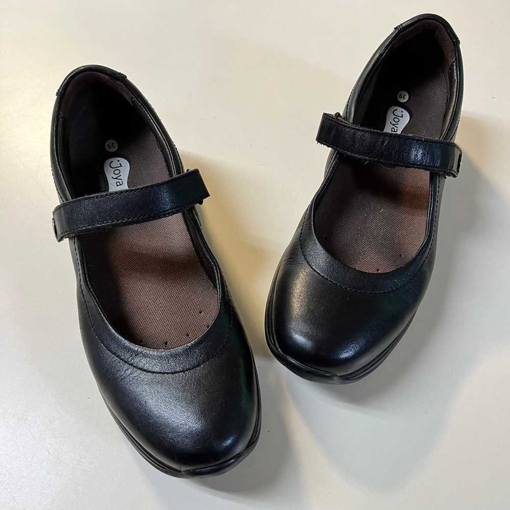 JOYA Ortholite Black Leather Flat Mary Jane Women… - image 1