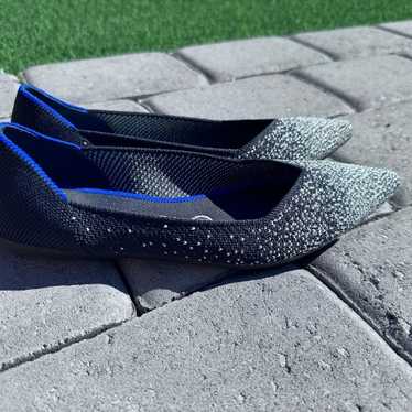 Shops Rothy’s The Point Midnight Sparkle Shoes Flats Black White - Women’s Size 9.5