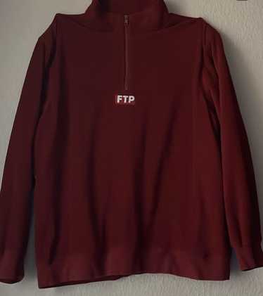 Fuck The Population FTP Sherpa Half Zip Fleece