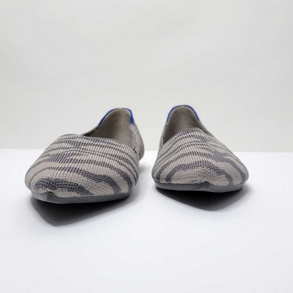 Rothy's Gray The Pointed Flats - Zebra Print - image 4