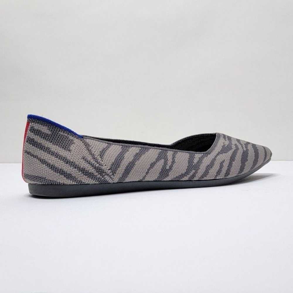 Rothy's Gray The Pointed Flats - Zebra Print - image 7