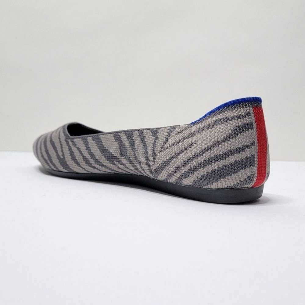 Rothy's Gray The Pointed Flats - Zebra Print - image 8