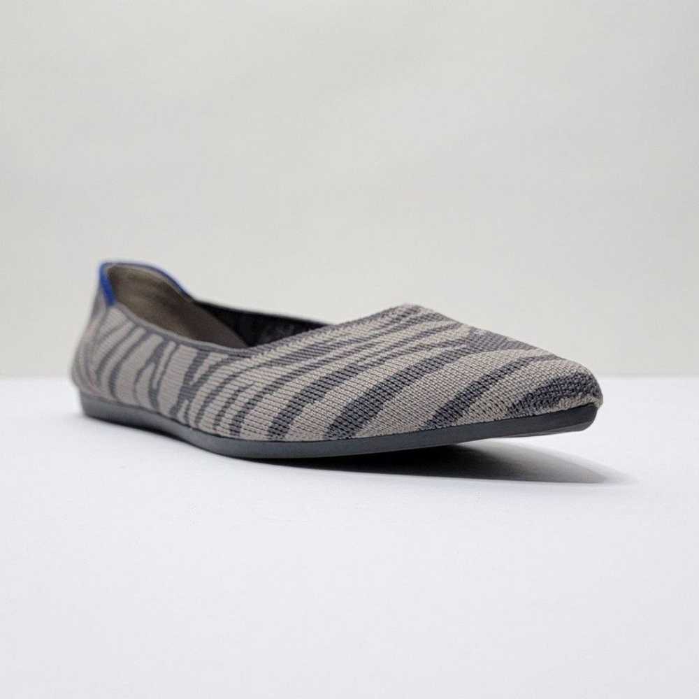 Rothy's Gray The Pointed Flats - Zebra Print - image 9