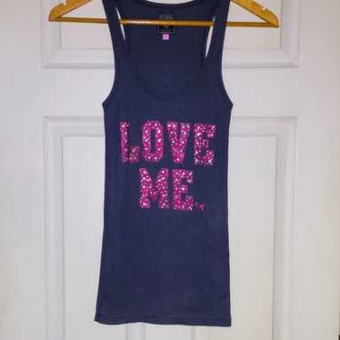 Victoria's Secret PINK Bling Y2K Tank Top - image 1