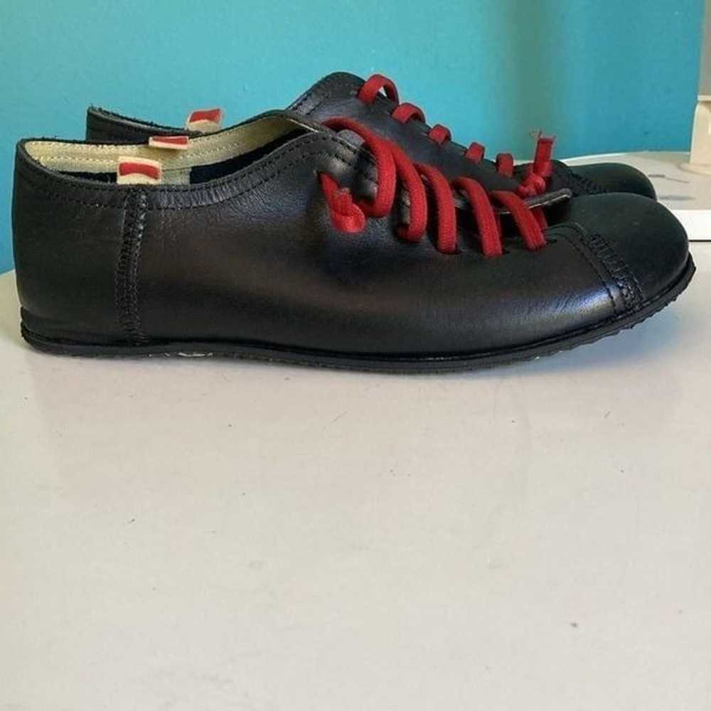 Camper Black Leather Peu Flat Women’s Size 8.5  /… - image 1