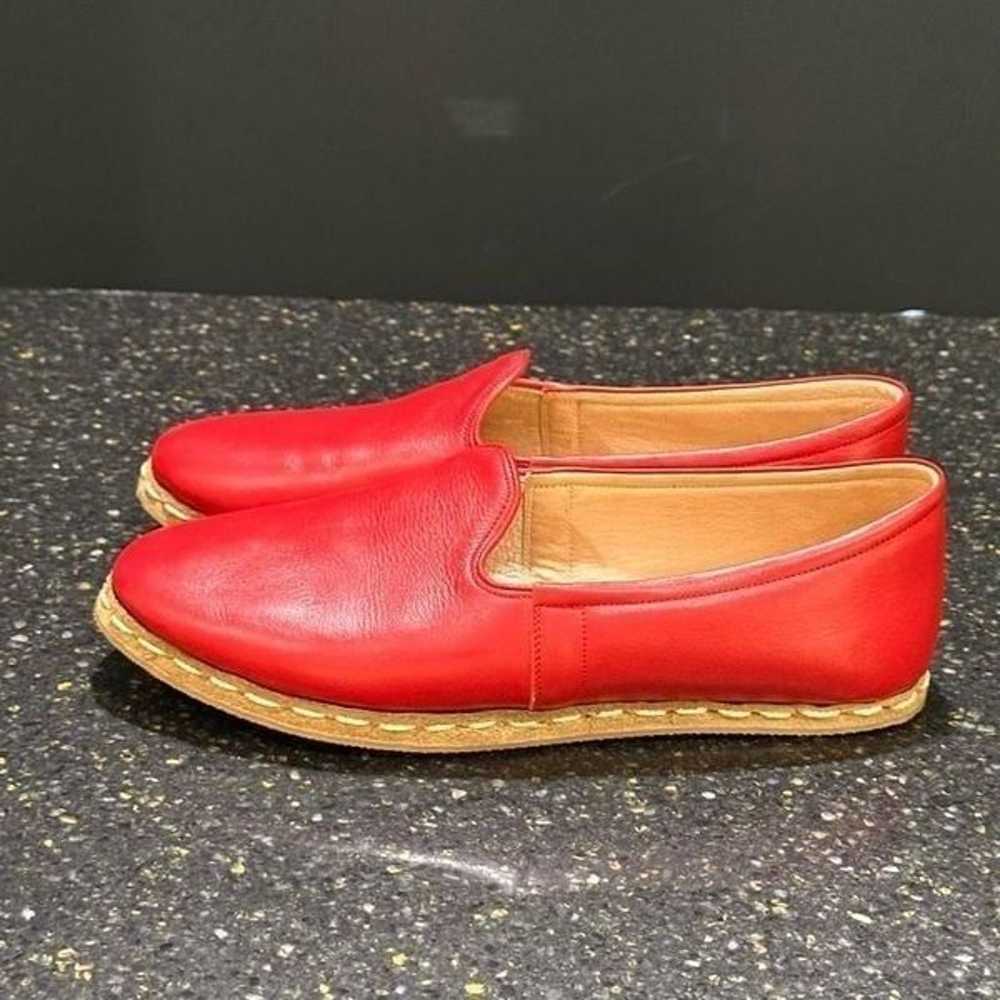 Denizomo Charleston Silvia Red Handmade Loafers - image 2