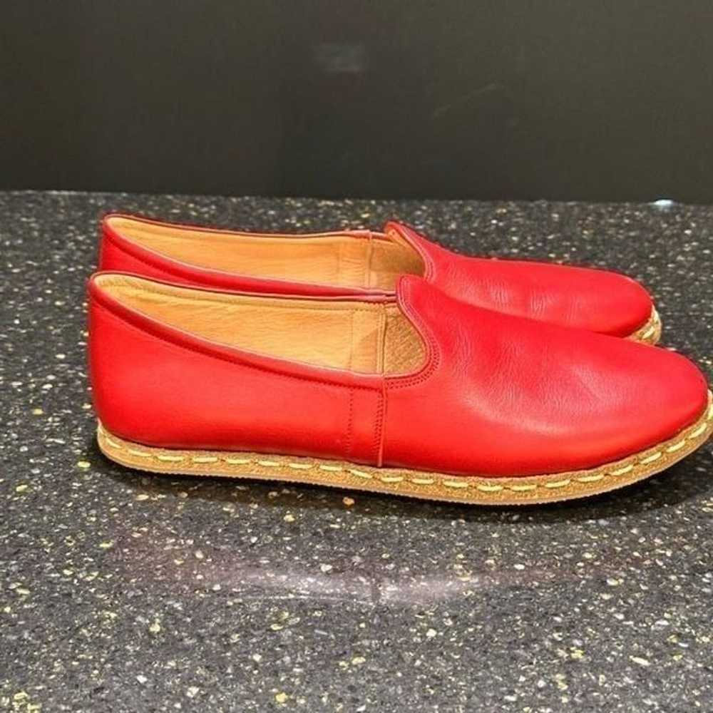 Denizomo Charleston Silvia Red Handmade Loafers - image 4