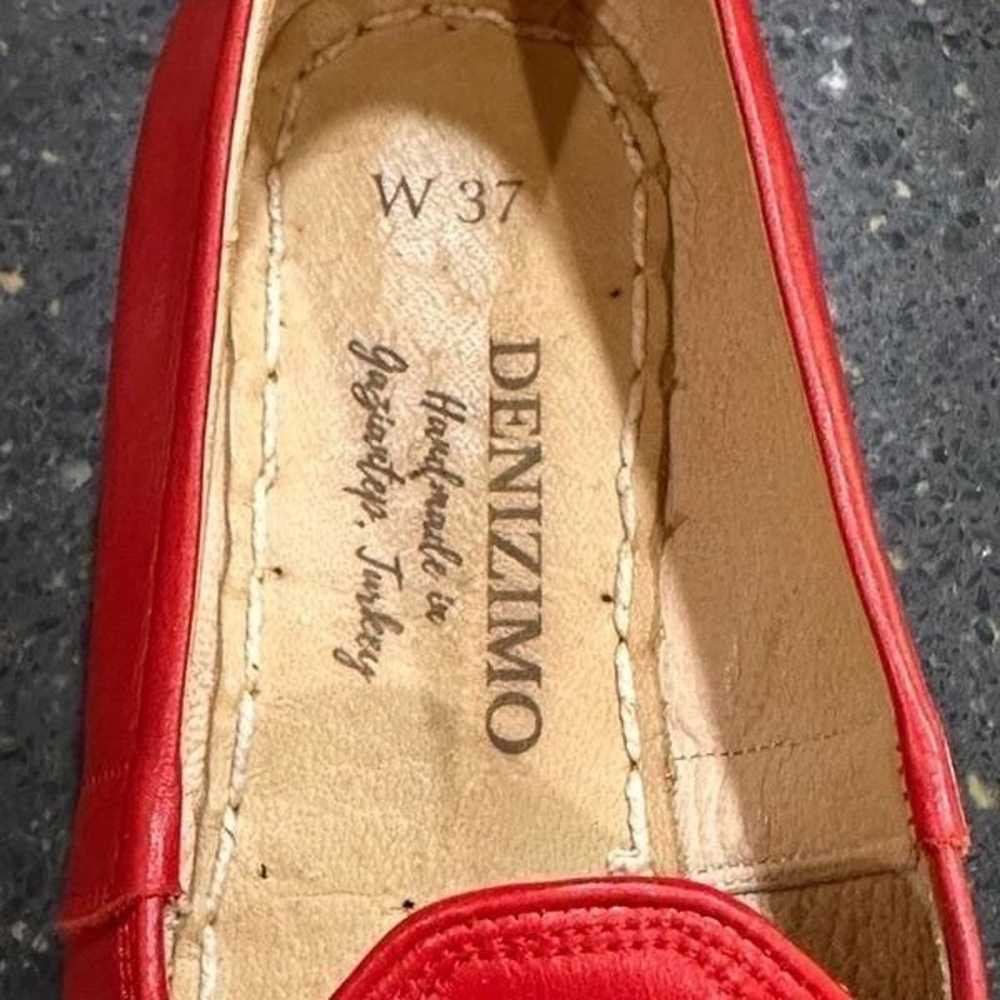 Denizomo Charleston Silvia Red Handmade Loafers - image 7