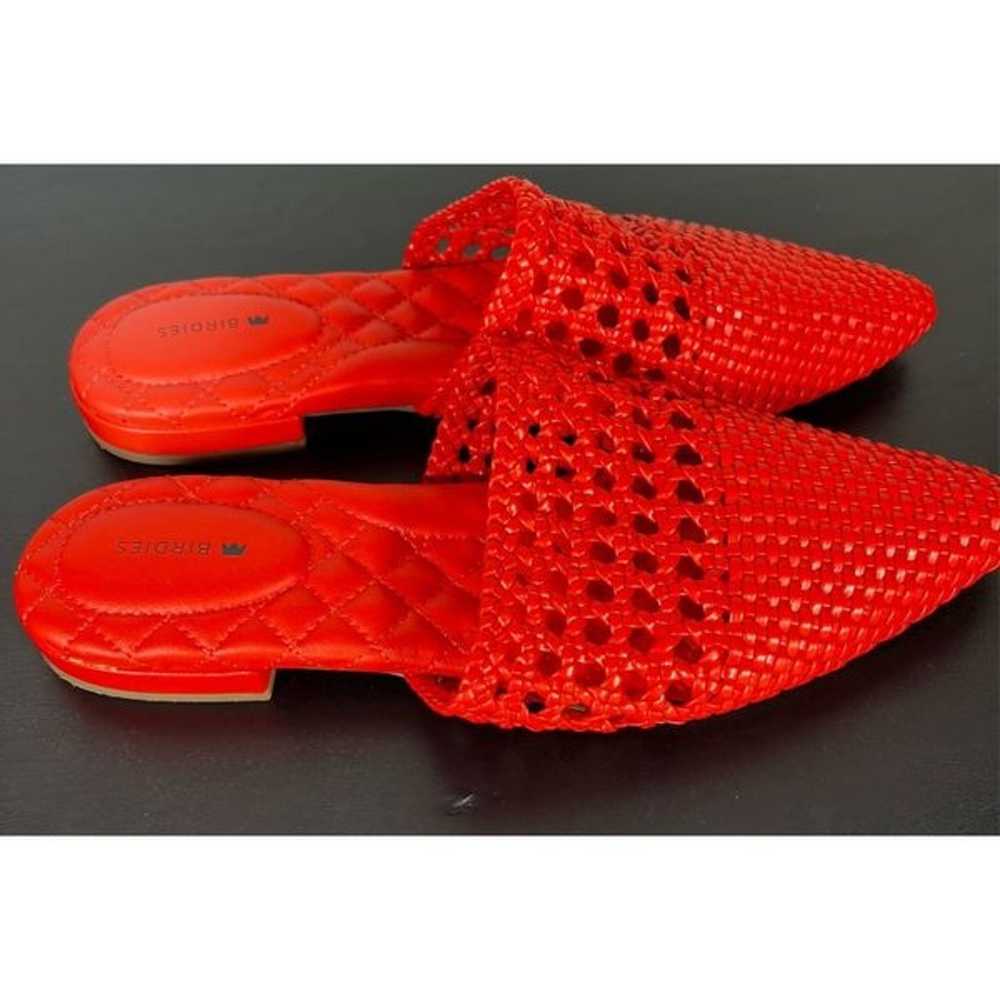 Birdies The Dove Woven Pointed Toe Coral Flat Mul… - image 5