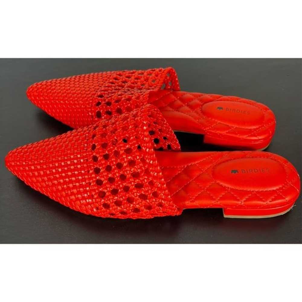 Birdies The Dove Woven Pointed Toe Coral Flat Mul… - image 7