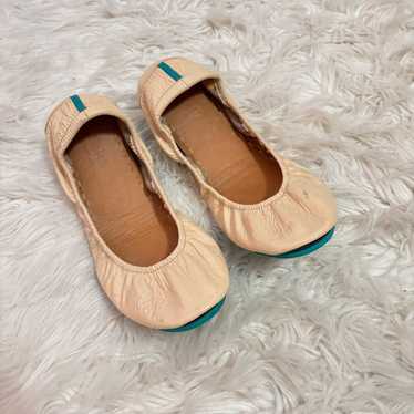 Tieks biscotti patent leather flats