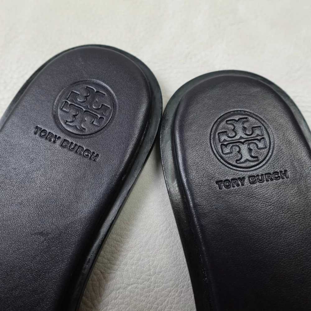 Tory Burch Aspen sandals slides size 8 black blue… - image 3