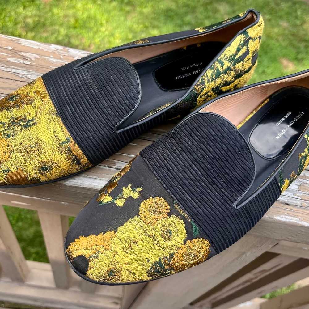 RARE Dries Van Noten individually unique flats - image 1