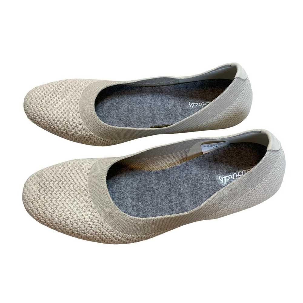 Allbirds Ballet Flats Tree Breezers Grey Cream Si… - image 3