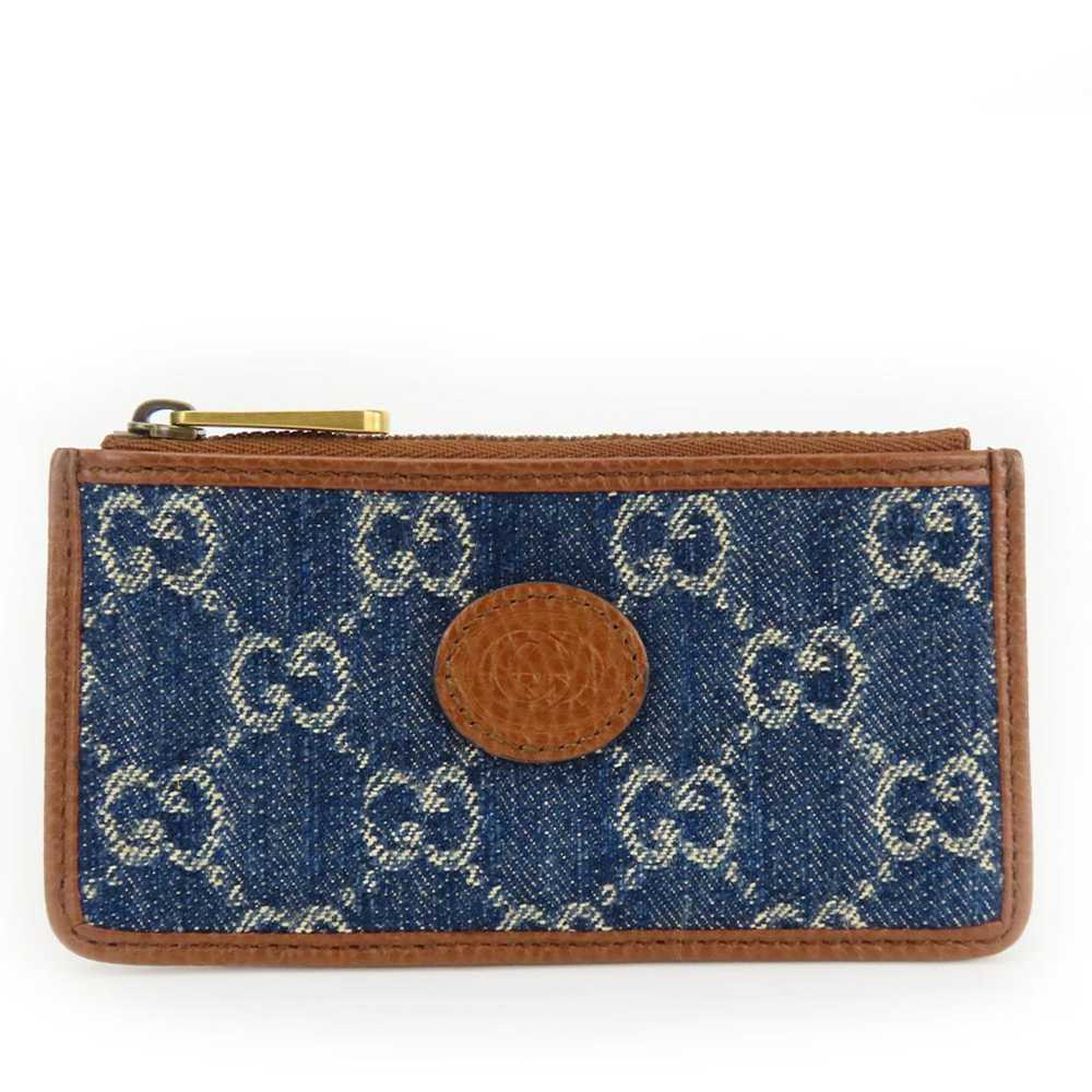 Gucci Gucci Wallet/Coin Case 697717 GG Denim Navy… - image 11