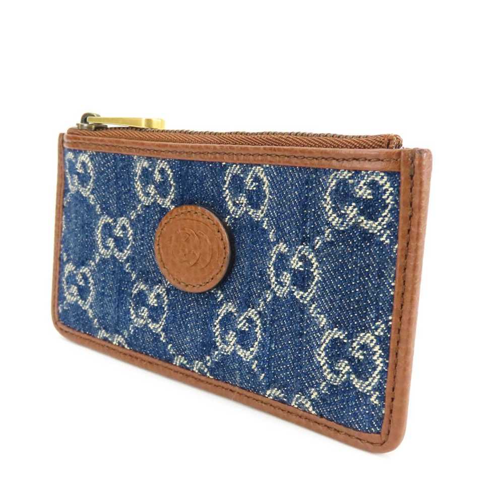 Gucci Gucci Wallet/Coin Case 697717 GG Denim Navy… - image 2