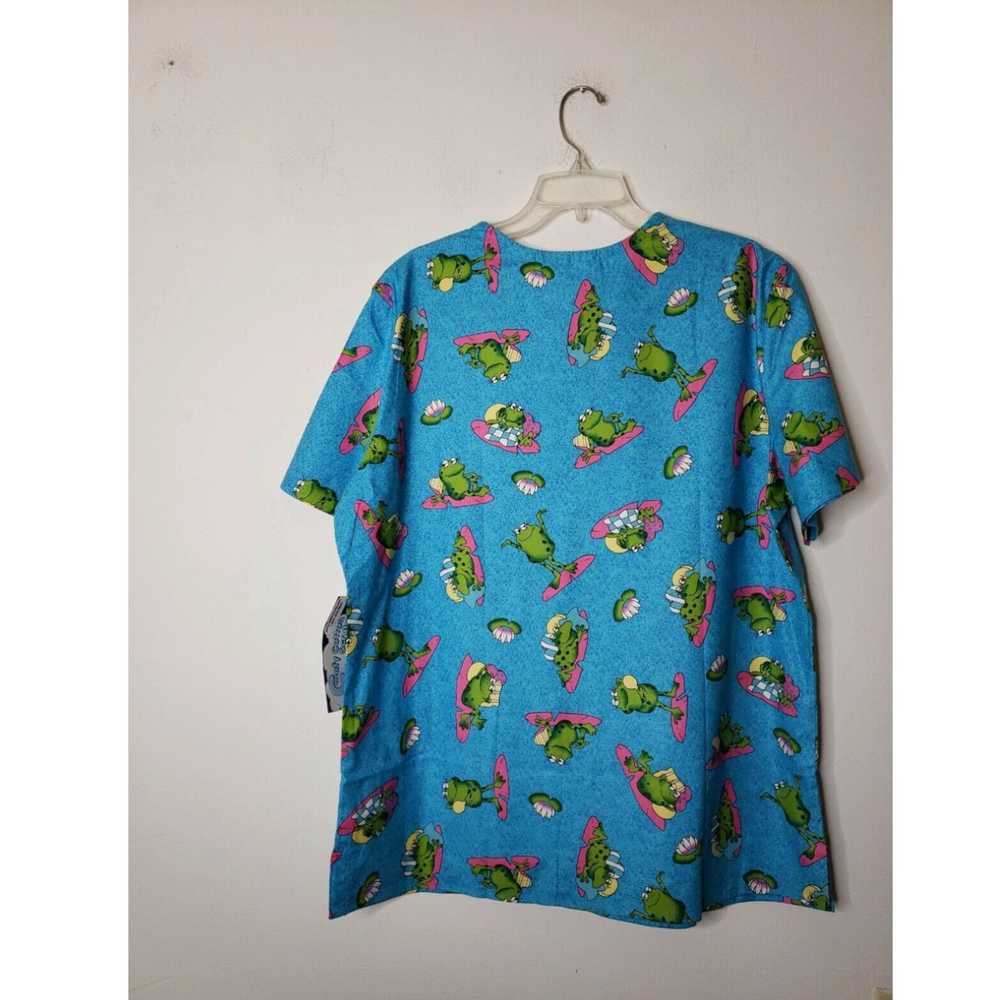 Vintage Comfy Cotton Scrubs Women's Scrub Top Fro… - image 3