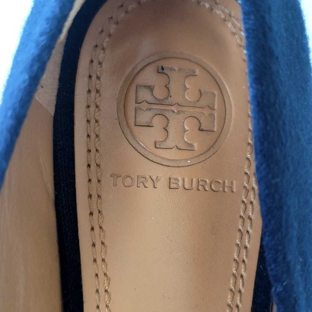 TORY BURCH Navy and Gold Antonia Monogram Loafer … - image 7