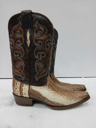 Denver Boots Brown Leather Western Boots Men's Siz