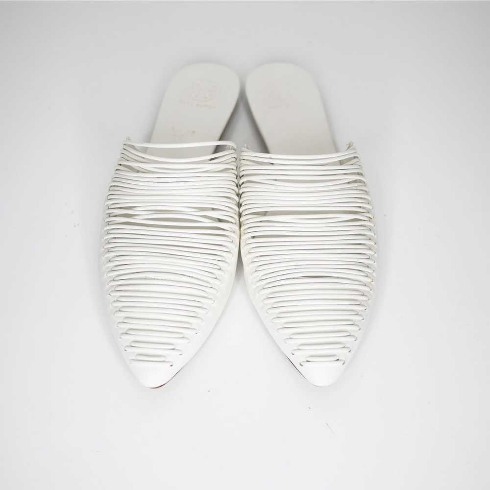 Tory Burch Sienna Mules White Slides Pointed Toe … - image 3